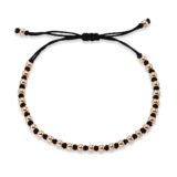 Leather & Fabric Strap Bracelet