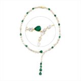 Colored Stone Classic Necklace