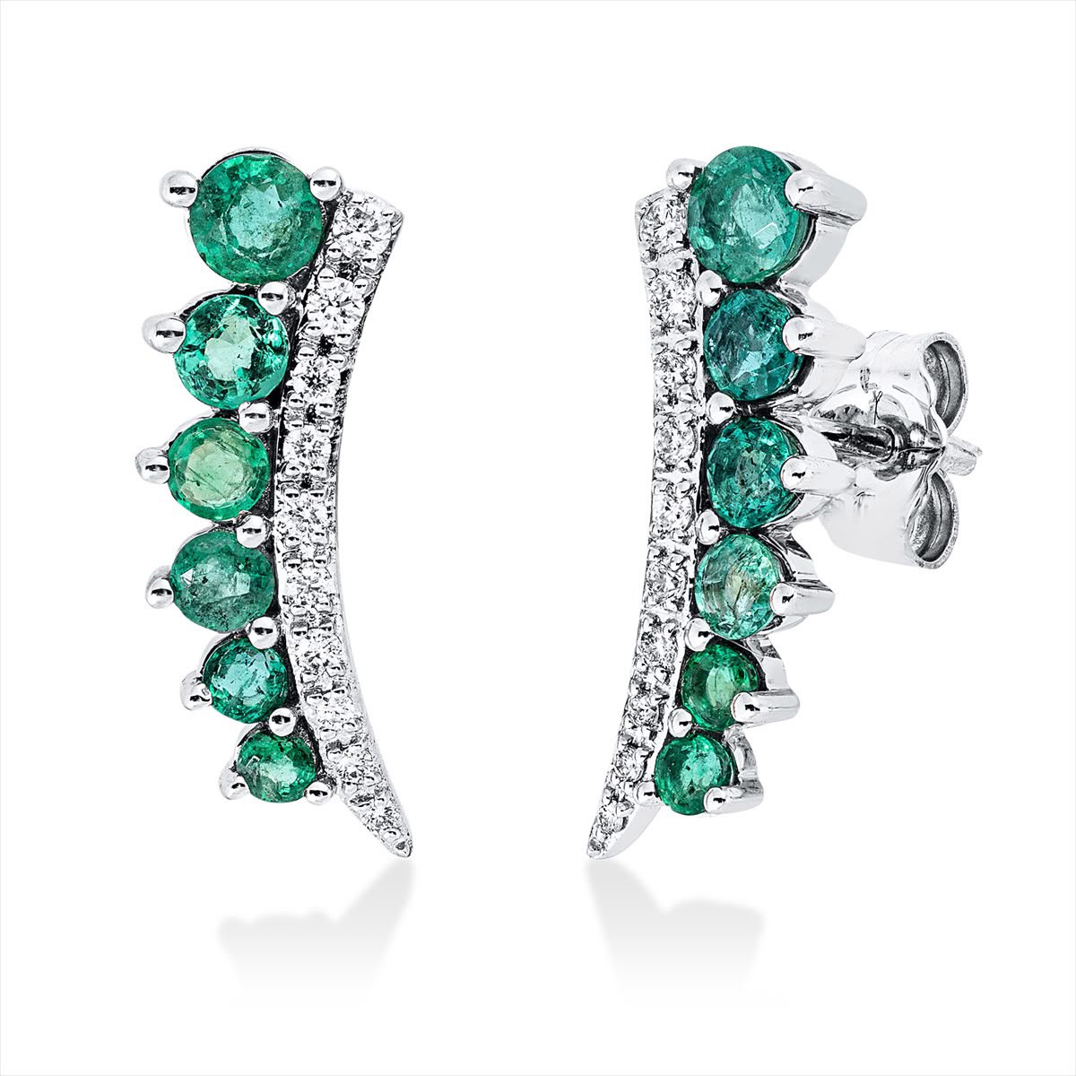 005 Colorstone Classic Stud Earrings - Image 1
