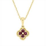 Colored Stone Classic Necklace