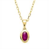 Colored Stone Classic Necklace